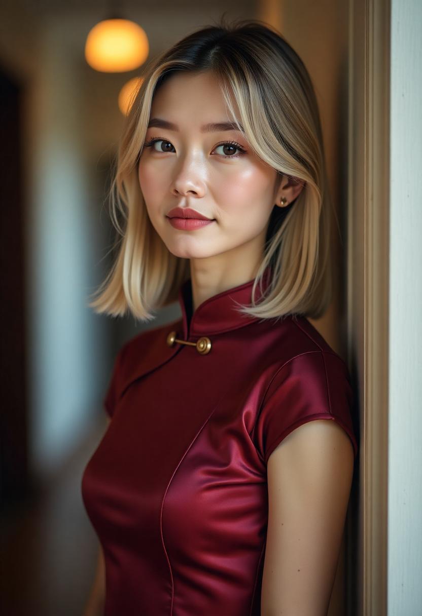 霓虹灯下